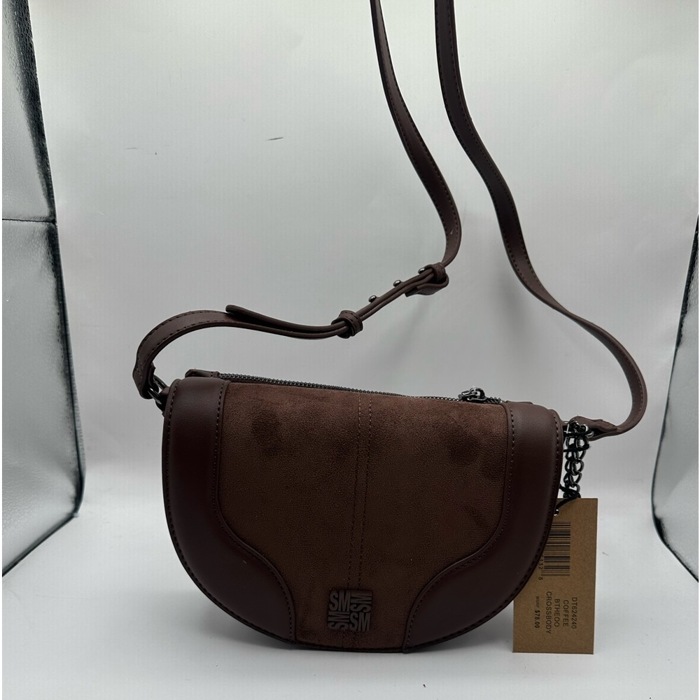 Steve Madden dark brown suede crossbody